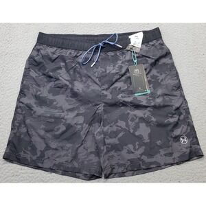 Hawke & Co Swim Shorts Mens L Multi Camouflage Brief Lining UPF 30+ Drawstring